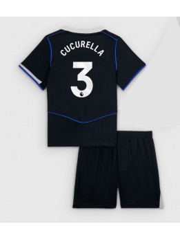 Chelsea Marc Cucurella #3 Dječji Rezervni Dres kompleti 2025-26 Kratak Rukavima (+ kratke hlače)